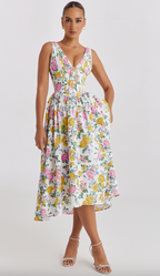 Nova | Evening Dress Sleeveless V-Neck - Lumina