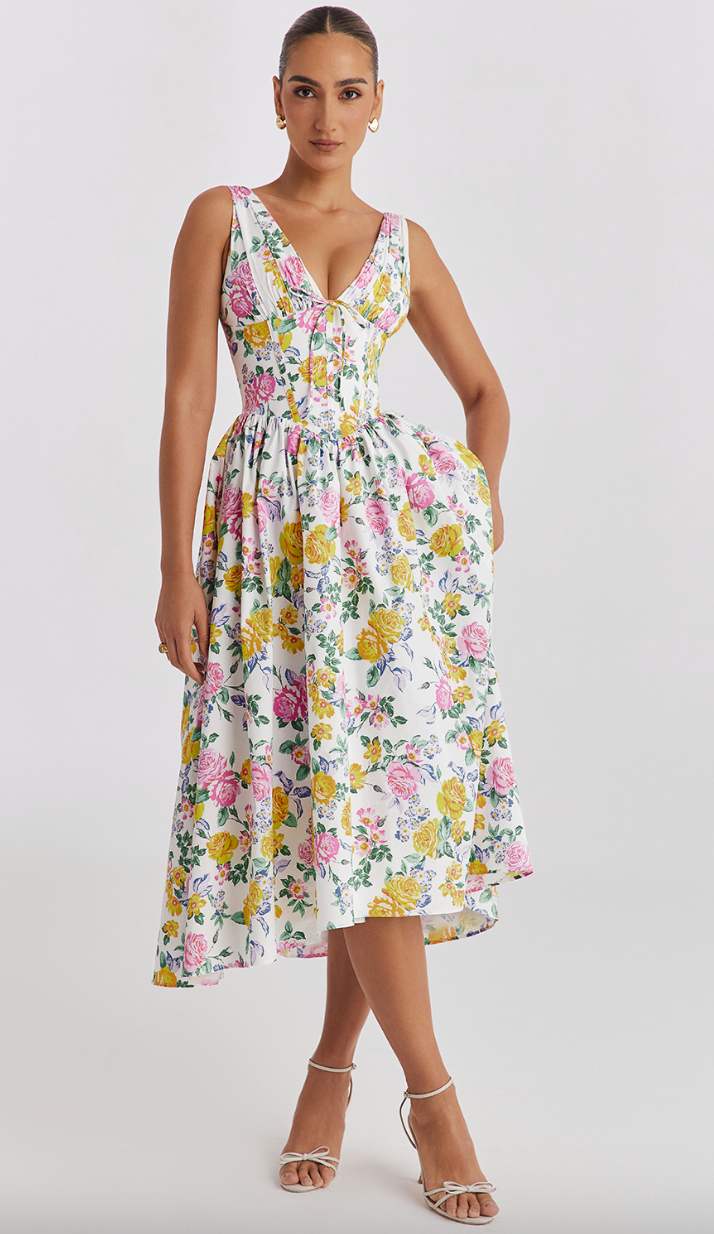 Nova | Evening Dress Sleeveless V-Neck - Lumina
