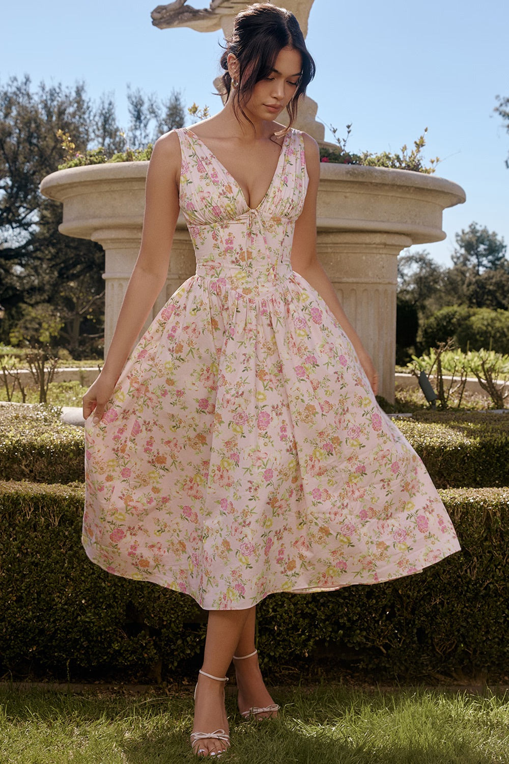 Nova | Evening Dress Sleeveless V-Neck - Lumina