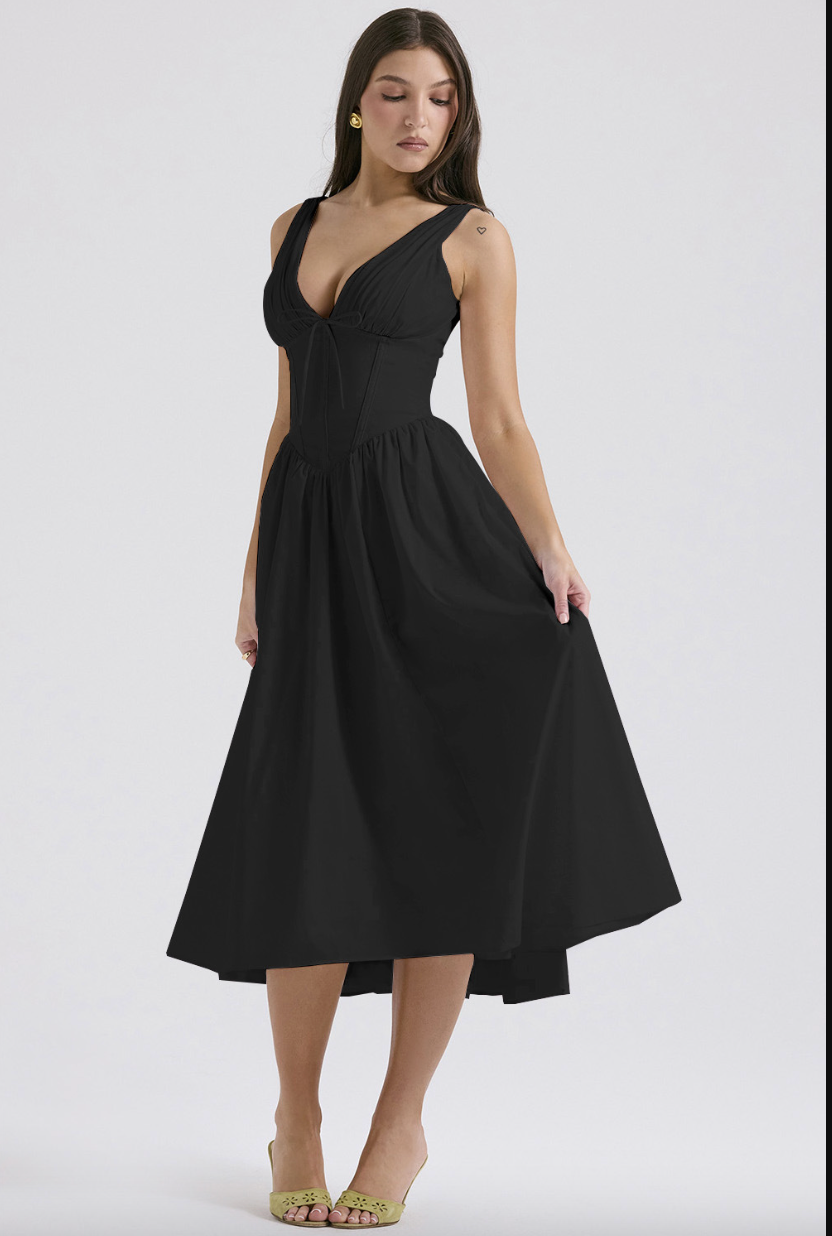 Nova | Evening Dress Sleeveless V-Neck - Lumina