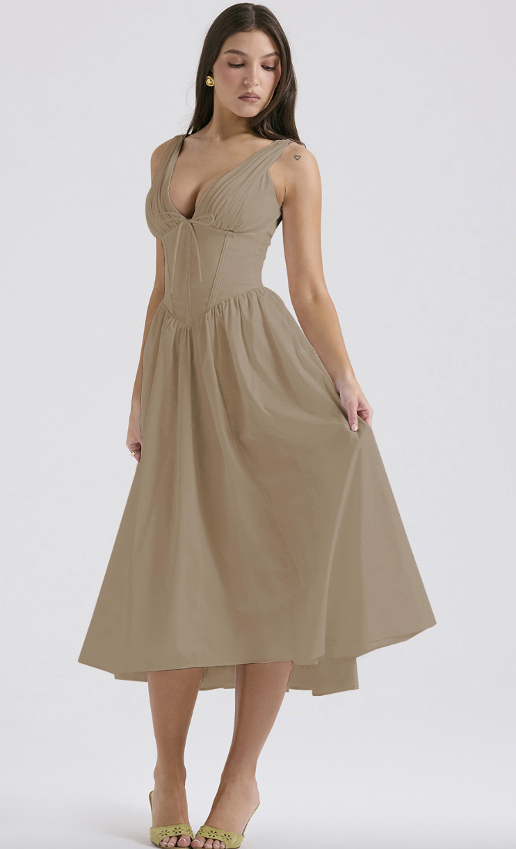 Nova | Evening Dress Sleeveless V-Neck - Lumina