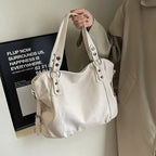 Lunelle | Spacious Black Handbag with Versatile Strap - Lumina