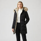 Lydia | Cozy Longline Puffer Coat with Faux-Fur Hood - Lumina
