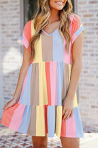 Lyra | Casual Dress Tiered Knee-Length - Lumina