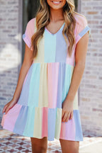 Lyra | Casual Dress Tiered Knee-Length - Lumina