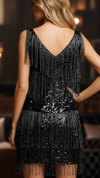 Lyra | Sequin Dress Sleeveless Mini - Lumina