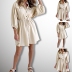 Lyra | Shirtdress Button-Down Collared - Lumina