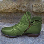 Makayla | Classic Black Leather Ankle Boots with Sleek Design - Lumina