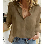 Makayla | Effortless Airy Blouse with Relaxed Fit - Lumina