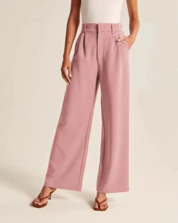 Marieke | Chic High-Waisted Wide-Leg Trousers - Lumina