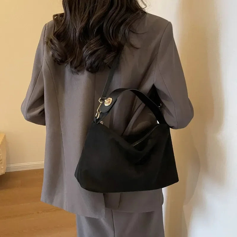 Marielle | Textured Minimalist Shoulder Bag with Curved Shape - Lumina