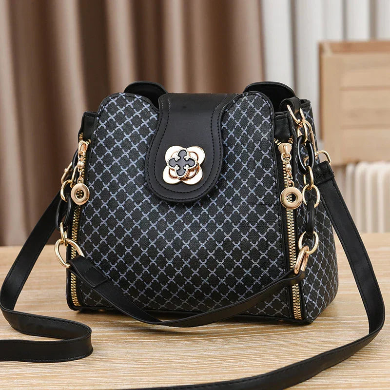 Marjorie | Elegant Quilted Charm Bag with Adjustable Strap - Lumina