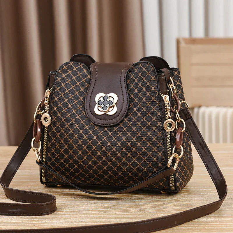 Marjorie | Elegant Quilted Charm Bag with Adjustable Strap - Lumina