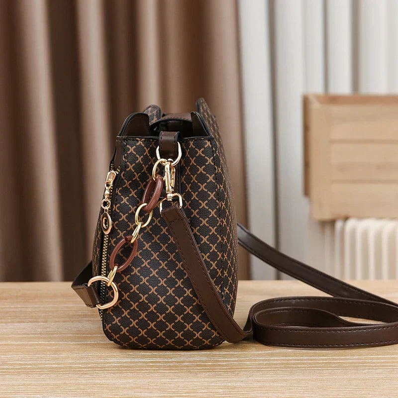 Marjorie | Elegant Quilted Charm Bag with Adjustable Strap - Lumina