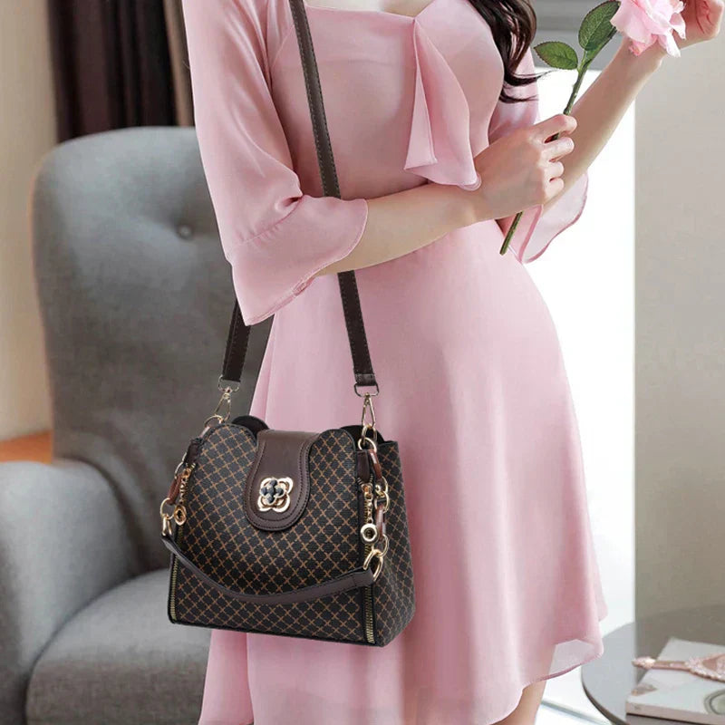 Marjorie | Elegant Quilted Charm Bag with Adjustable Strap - Lumina