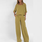 Mary | Relaxed Fit Coordinated Outfit with Matching Set Design - Lumina