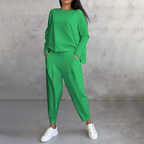 Maya | Flowy Lounge Set with Tapered Pants - Lumina