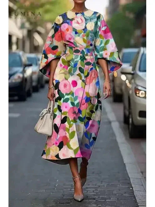 Michelle | Elegant Floral Dress