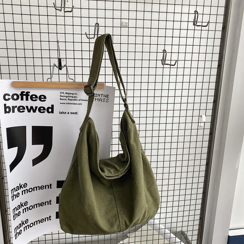 Noa | Minimalist Beige Canvas Shoulder Bag with Oversized Design - Lumina