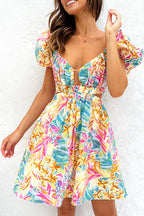 Nova | A-Line Dress Plunging Neckline - Lumina