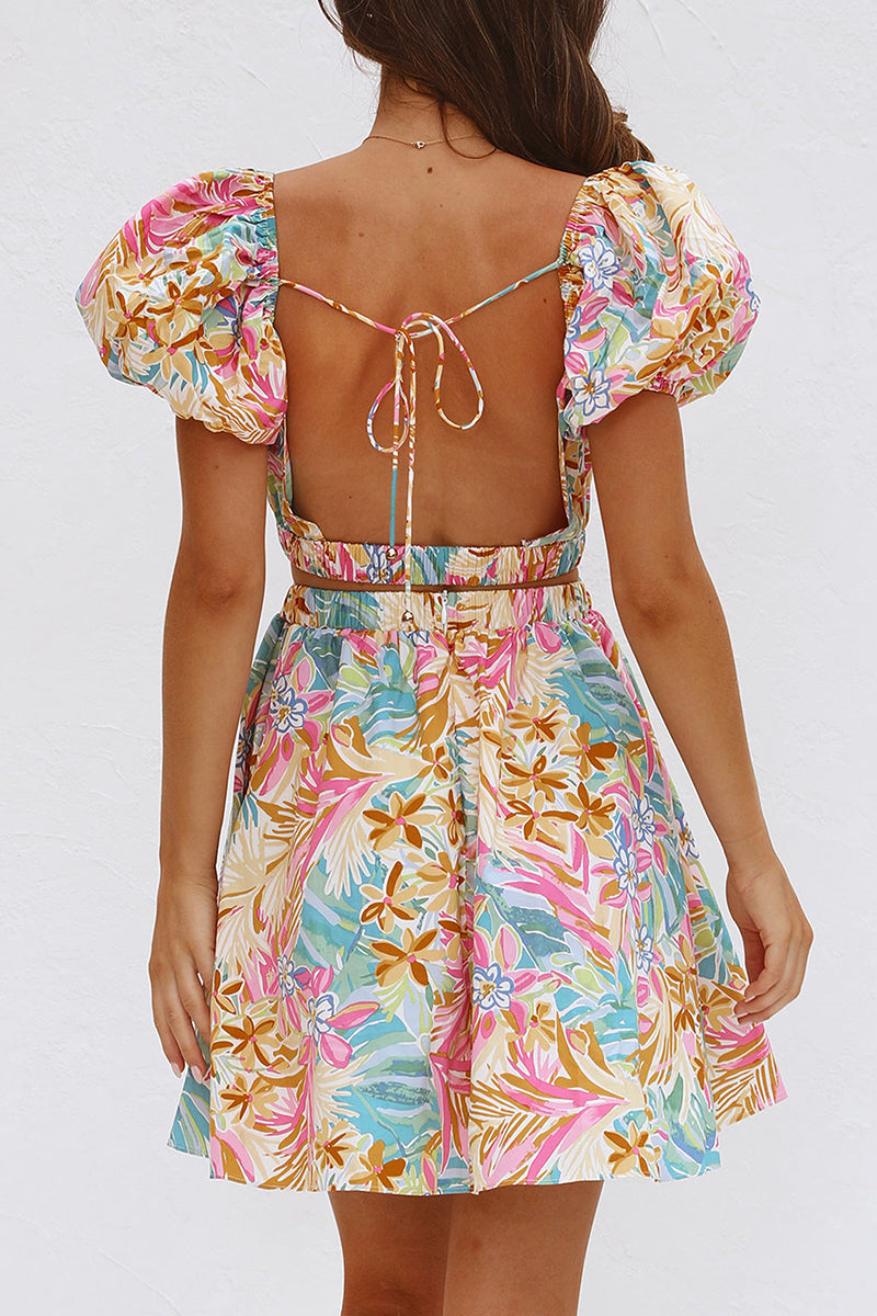 Nova | A-Line Dress Plunging Neckline - Lumina