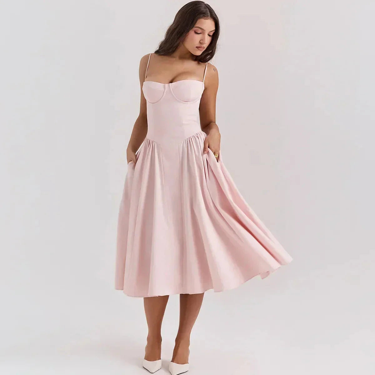 Nova | Corset Dress Sweetheart Neckline - Lumina