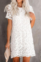 Nova | Lace Dress - Sheath Knee-Length - Lumina