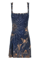 Nova | Mini Dress Square Neckline Evening - Lumina