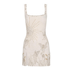 Nova | Mini Dress Square Neckline Evening - Lumina
