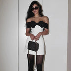 Nova | Off-Shoulder Mini Dress with Bow - Lumina