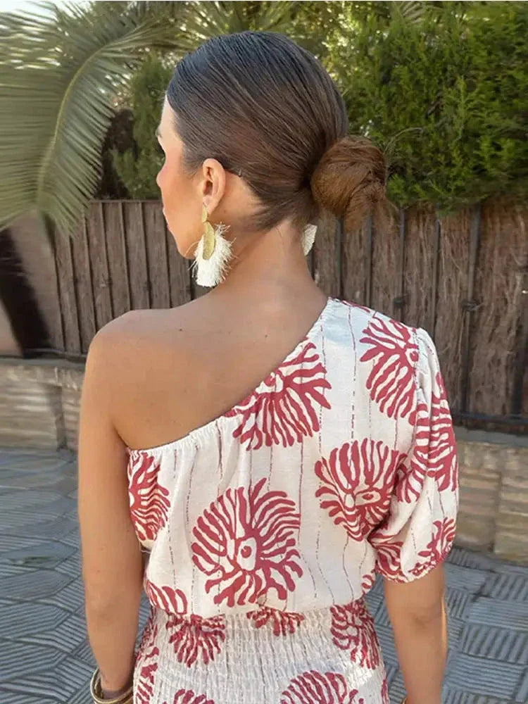 Nova | One-Shoulder Dress Asymmetrical - Lumina