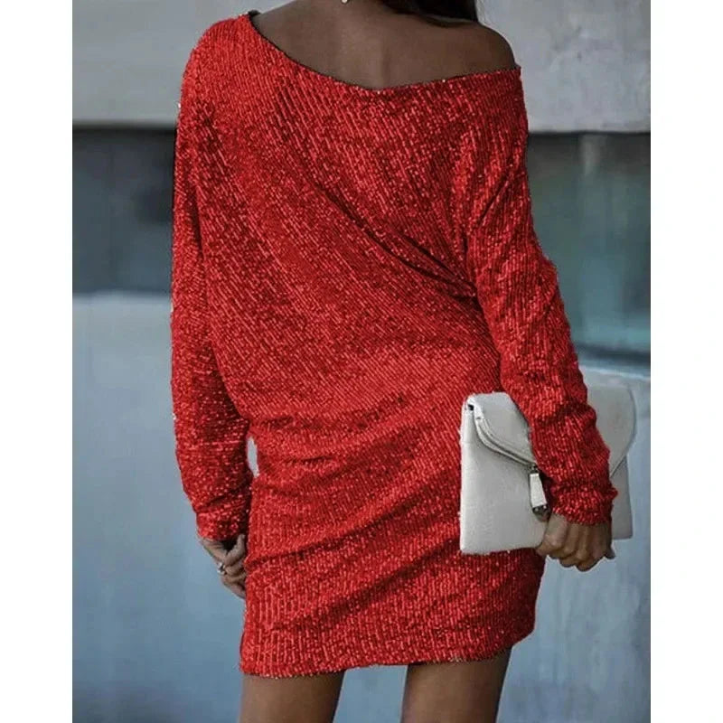 Nova | Sequin Dress Knee-Length Elegant - Lumina