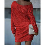 Nova | Sequin Dress Knee-Length Elegant - Lumina