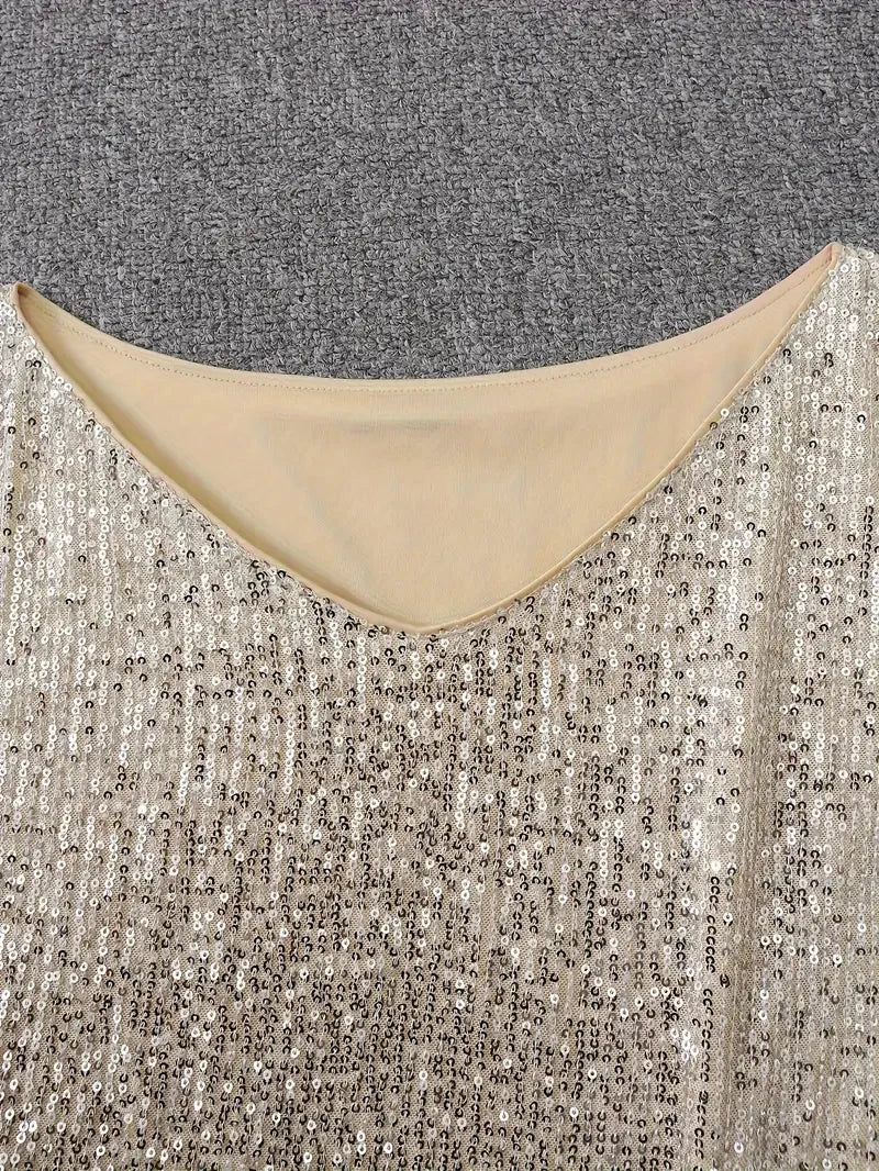 Nova | Sequin Dress Knee-Length Elegant - Lumina