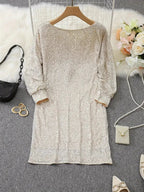 Nova | Sequin Dress Knee-Length Elegant - Lumina