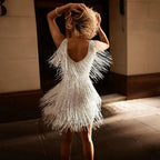 Nova | Sleeveless Fringe Detailing Dress - Lumina