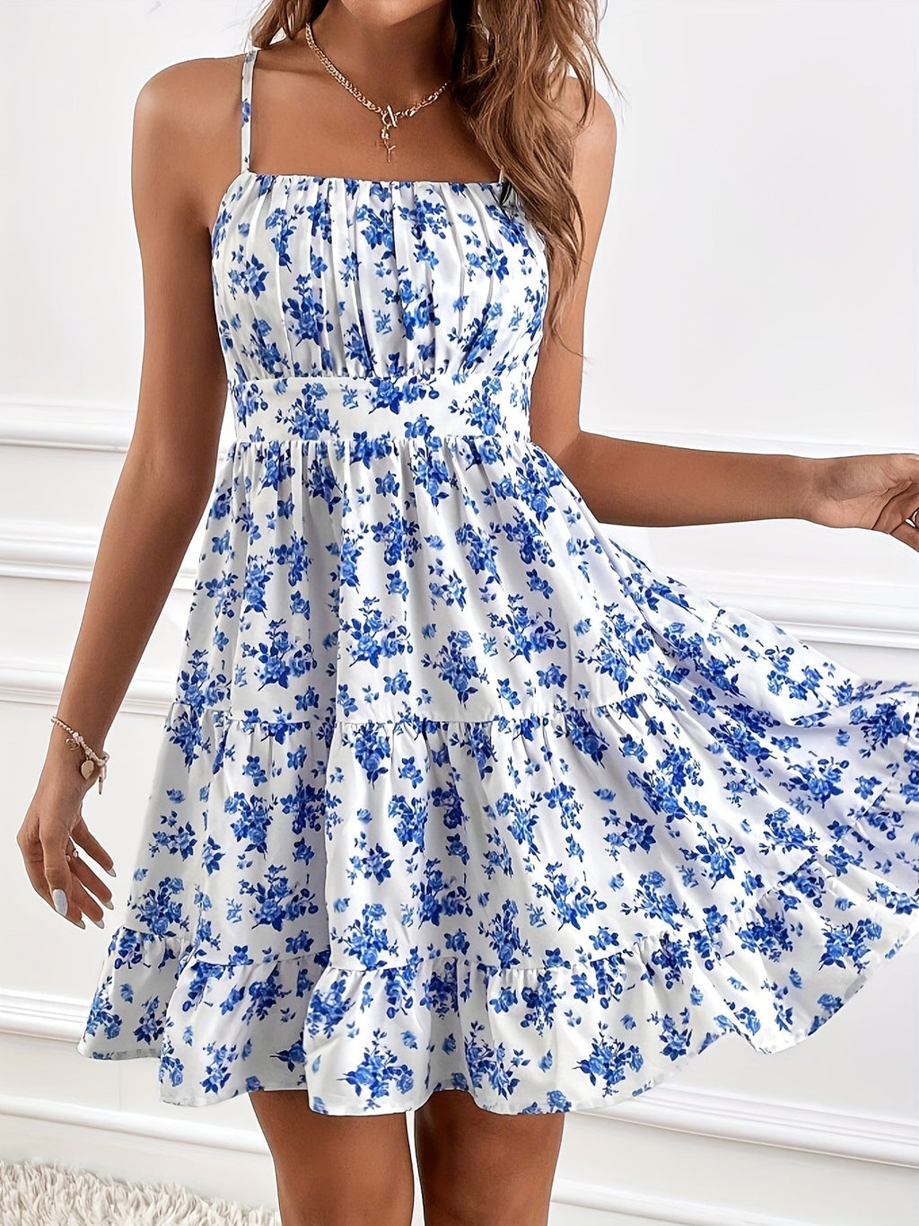 Nova | Sleeveless Sundress Floral Print - Lumina