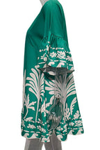 Nova | V-Neck A-Line Dress Boho Print - Lumina