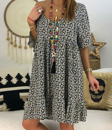 Nova | V-Neck Tassel Detail Mini Dress - Lumina