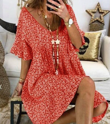 Nova | V-Neck Tassel Detail Mini Dress - Lumina
