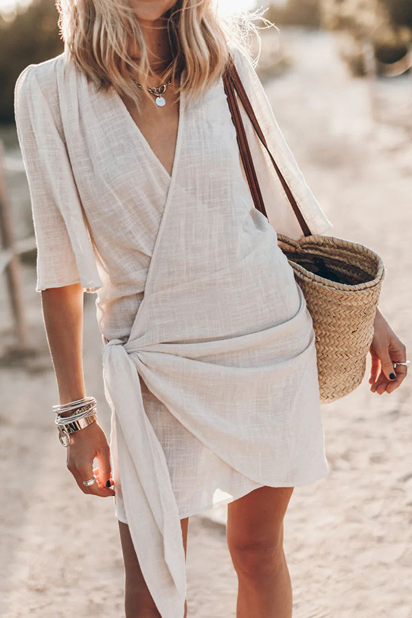 Nova | Wrap Mini Dress - Lumina