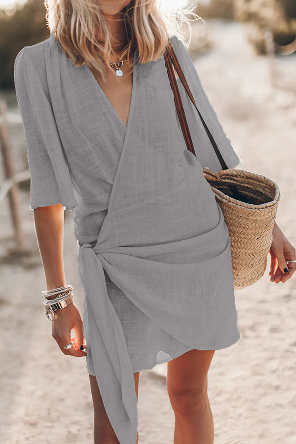Nova | Wrap Mini Dress - Lumina