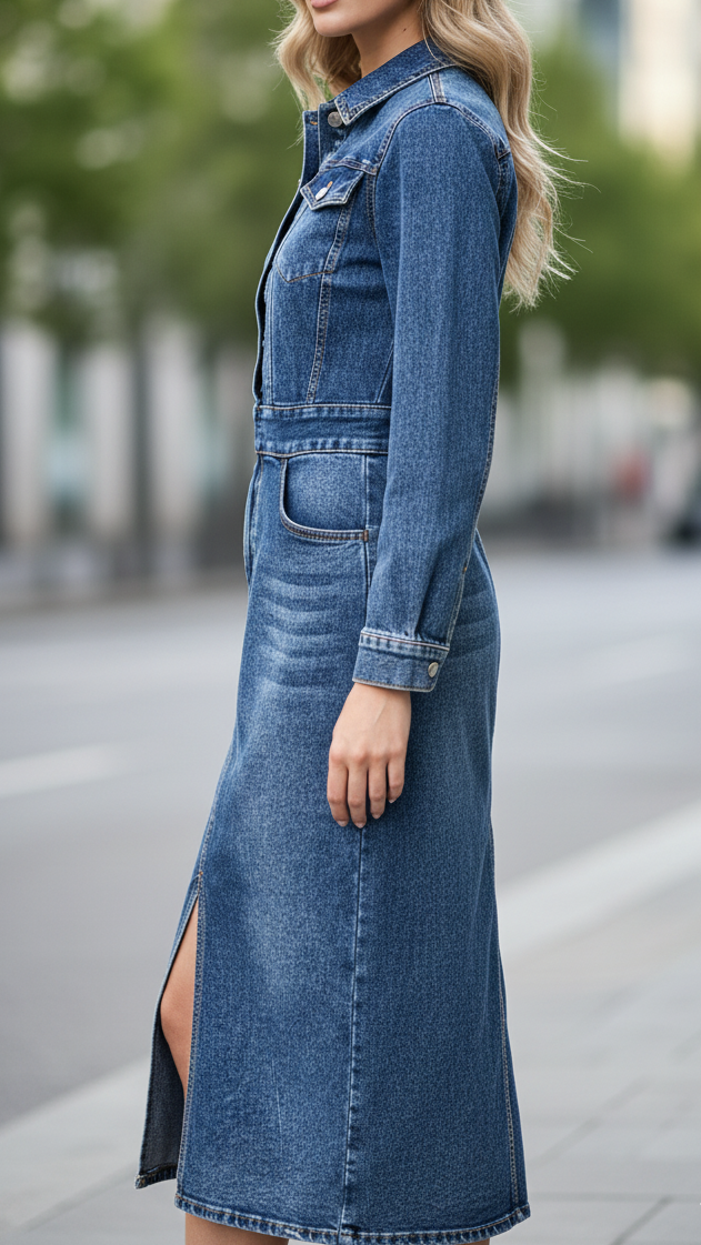 Novae | Denim Dress Tailored Fit - Lumina