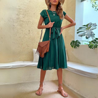 Novae | Midi Dress with Waist Tie - Lumina