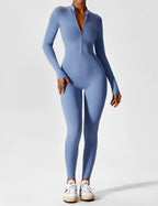 Penelope | Sleek Fitted Two Piece Set with Zip Detail - Lumina