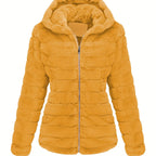 Poppy | Cozy Plush Teddy Jacket with Zip Closure - Lumina