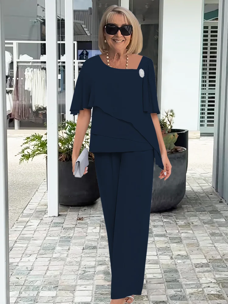 Rachel | Elegant Floral Print Two Piece Set with Flattering Silhouettes - Lumina