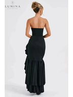 Riviera | Sleeveless Slit Ruffle Maxi Dress