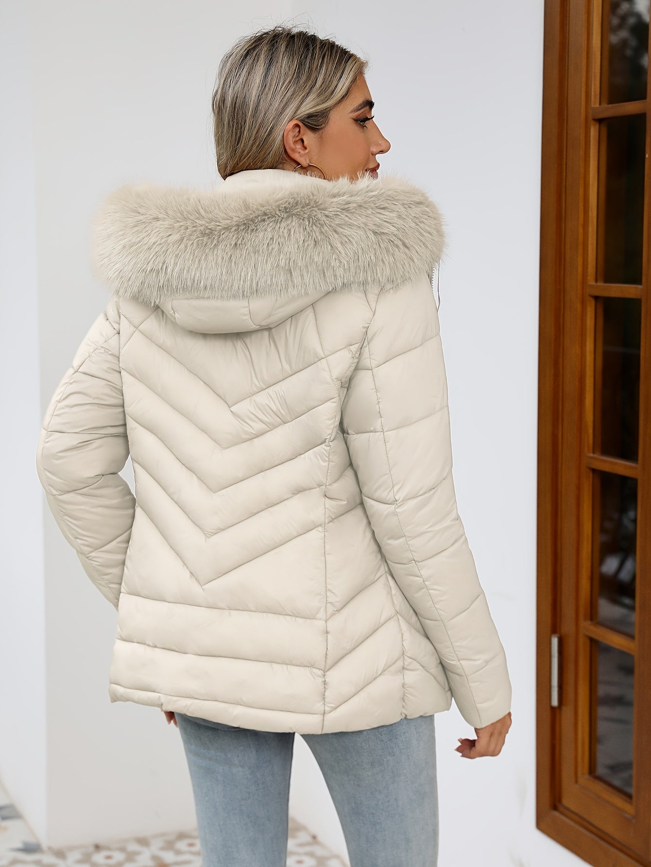 Ruby | Cozy Quilted Puffer Jacket with Faux-Fur Hood - Lumina