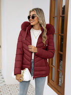 Ruby | Cozy Quilted Puffer Jacket with Faux-Fur Hood - Lumina